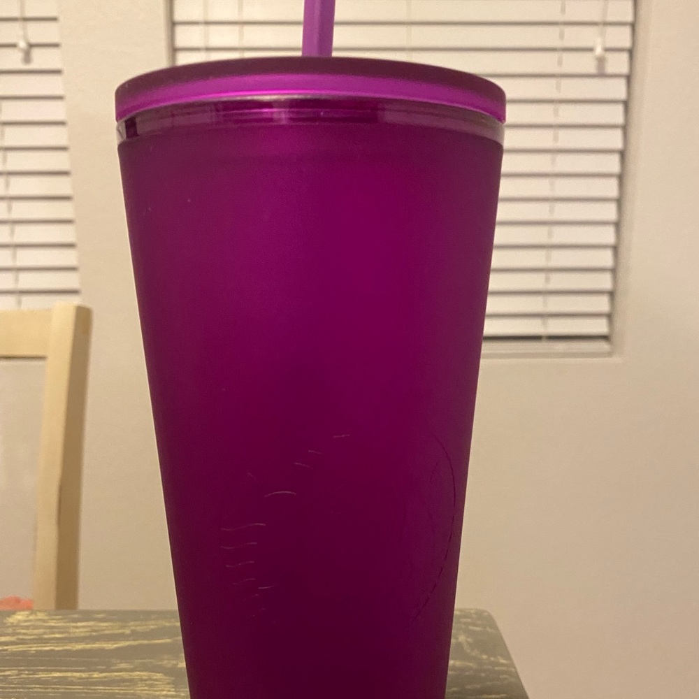 Venti Starbucks Soft Touch Purple Tumbler